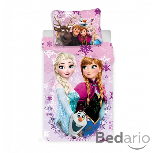 Povlečení z mikrovlákna 140x200+70x90 Frozen Pink