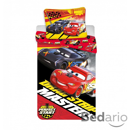 Bavlněné povlečení 140x200+70x90 Cars Masters