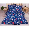 Sedmidílná sada hebkého povlečení se vzorem 140x200+70x90 Blue Flowers