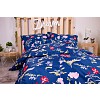 Sedmidílná sada hebkého povlečení se vzorem 140x200+70x90 Blue Flowers
