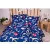 Sedmidílná sada hebkého povlečení se vzorem 140x200+70x90 Blue Flowers