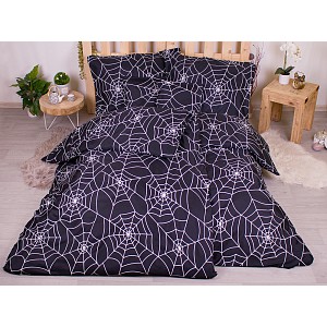 Sedmidílná sada hebkého povlečení se vzorem 140x200+70x90 Spiders Web