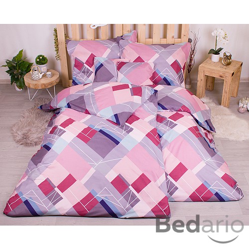 Sedmidílná sada hebkého povlečení se vzorem 140x200+70x90 Art Square