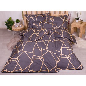 Sedmidílná sada hebkého povlečení se vzorem 140x200+70x90 Gold Frames