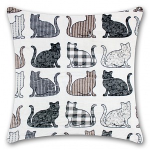 Povlak na polštářek mikroflanel 40x40 Pictures - Kočka