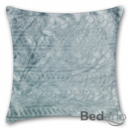 Povlak na polštářek mikroflanel 40x40 - Světle šedý