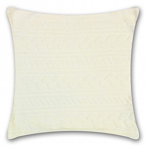 Povlak na polštářek mikroflanel 40x40 - Světle smetanový