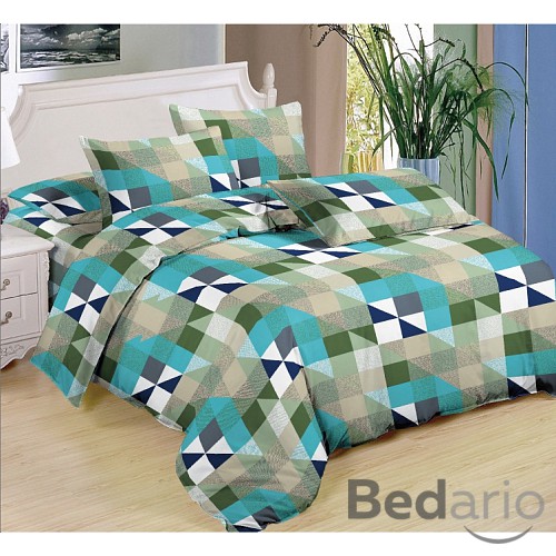 Hebké povlečení 140x200+70x90 Square & Triangles