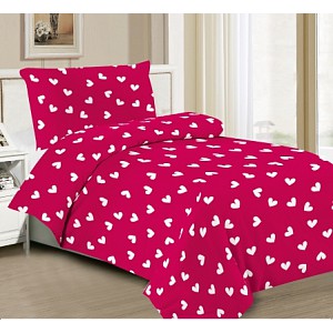 Hebké povlečení 140x200+70x90 Zigzag mini hearts