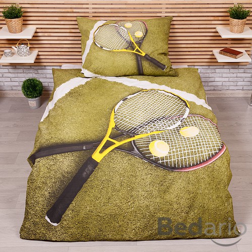 Bavlněné povlečení 140x200+70x90 Tenis