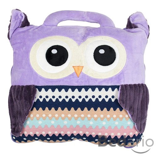 Dětská deka z mikrovlákna 100x160 Owl fialová