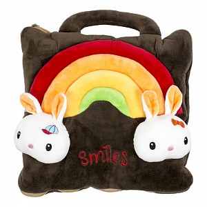 Dětská deka z mikrovlákna 100x160 Smiles hnědá