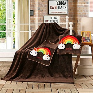 Dětská deka z mikrovlákna 100x160 Smiles hnědá