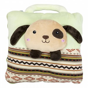 Dětská deka z mikrovlákna 100x160 Puppy zelená