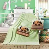 Dětská deka z mikrovlákna 100x160 Puppy zelená