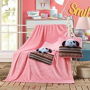 Dětská deka z mikrovlákna 100x160 Puppy růžová