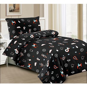 Hebké povlečení 140x200+70x90 Party Symbols
