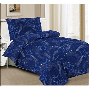Hebké povlečení 140x200+70x90 Blue Starsway
