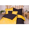 Sedmidílná sada hebkého povlečení se vzorem 140x200+70x90 Emblém žluto-černá