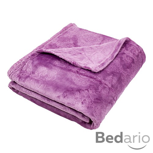 Deka mikrovlákno 150x200 s ornamenty - Fialová