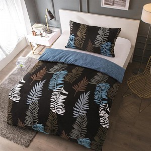 Microtop povlečení 140x200+70x90 Kapradiny modré