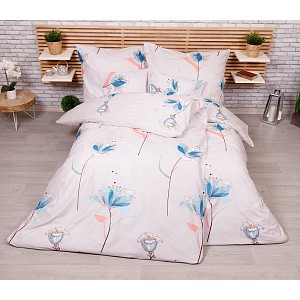 Sedmidílná sada hebkého povlečení 140x200+70x90 Pictures Flowers