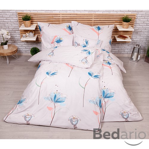 Sedmidílná sada hebkého povlečení 140x200+70x90 Pictures Flowers