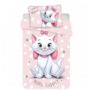 Bavlněné povlečení do postýlky 40x60+100x135 Marie Cat Dots