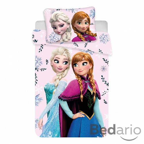 Bavlněné povlečení do postýlky 40x60+100x135 Frozen baby Floral