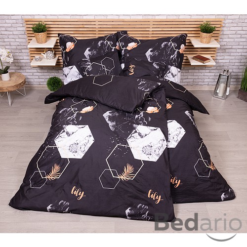 Sedmidílná sada hebkého povlečení 140x200+70x90 Abstraktní plástve