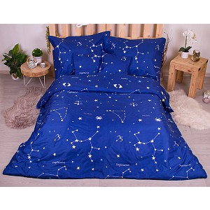 Sedmidílná sada hebkého povlečení 140x200+70x90 Souhvězdí zvěrokruhu