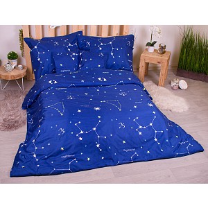 Sedmidílná sada hebkého povlečení 140x200+70x90 Souhvězdí zvěrokruhu