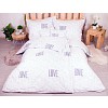 Sedmidílná sada hebkého povlečení 140x200+70x90 Love