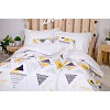Sedmidílná sada hebkého povlečení 140x200+70x90 Abstraktní trojúhelníky