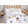Sedmidílná sada hebkého povlečení 140x200+70x90 Abstraktní trojúhelníky