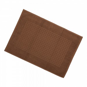 Froté předložka PREMIUM COLLECTION - kostičky - Hnědá