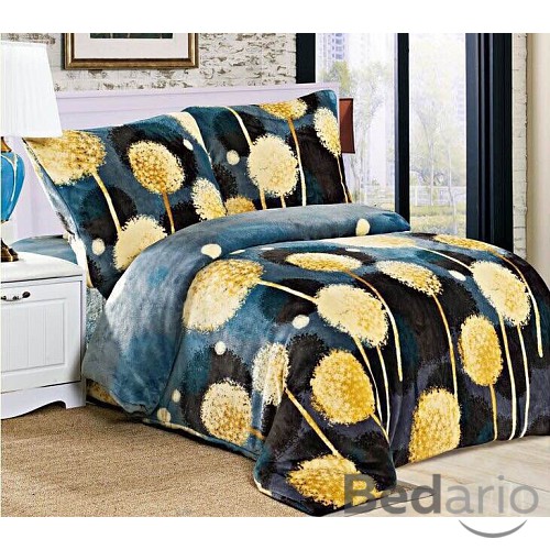 Mikroplyšové povlečení Premium - Pampelišky