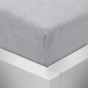 Froté prostěradlo 180x200 Premium - Světle šedá
