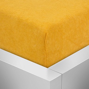 Froté prostěradlo 180x200 Premium - Zlatá