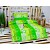 Krepové povlečení DELUXE 70x90 140x220 - Zelené bubliny