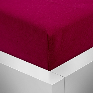 Jersey prostěradlo 90x200 Premium - Vínová