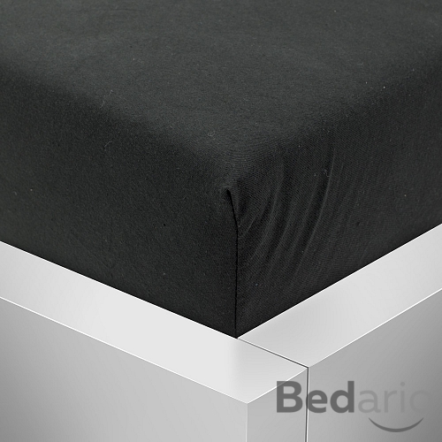 Jersey prostěradlo 90x200 Premium - Černá