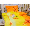 Krepové povlečení DELUXE 70x90 140x220 - Žlutý motýl
