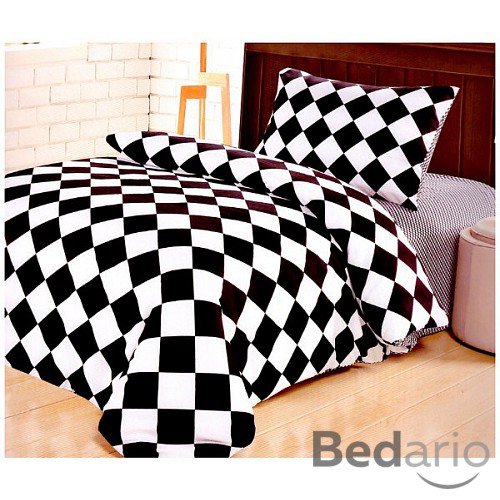 Bavlněné povlečení Black & White - Square