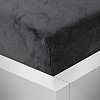 Mikroplyšové prostěradlo 140x200 Elegance - Černá