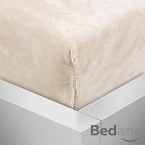 Mikroplyšové prostěradlo 140x200 Elegance - Světle Béžová