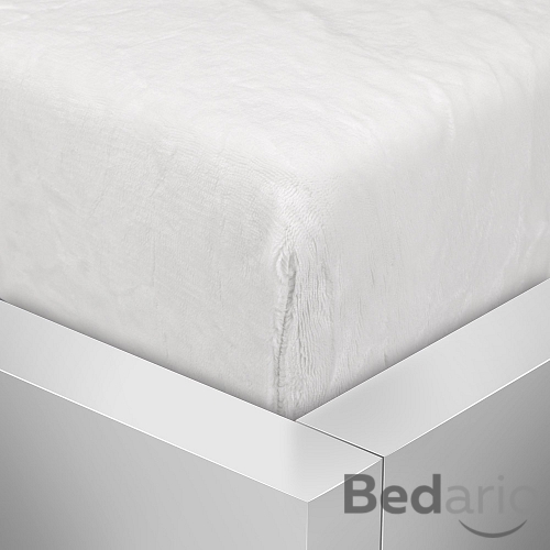Mikroflanel prostěradlo 90x200 Elegance - Bílá