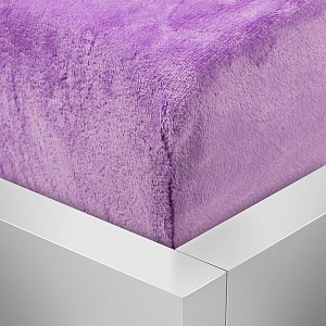 Mikroplyšové prostěradlo 220x200 Elegance - Fialová