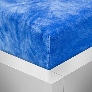 Mikroplyšové prostěradlo 220x200 Elegance - Modrá