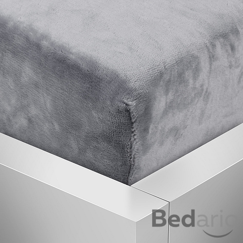 Mikroflanel prostěradlo 180x200 Elegance - Šedá